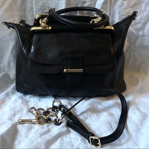 Coach Madison Pinnacle pebbled leather satchel